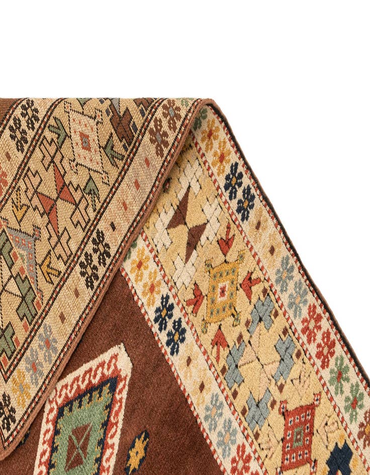 Detail image of 3' 7 x 6' 4 Hand Knotted Fars Wool Rug
