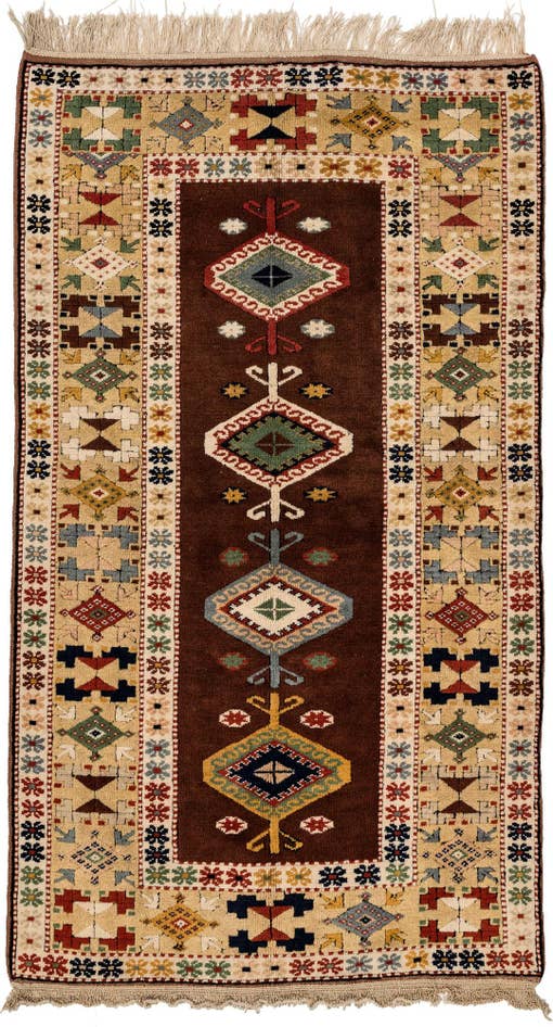 Detail image of 3' 7 x 6' 4 Hand Knotted Fars Wool Rug