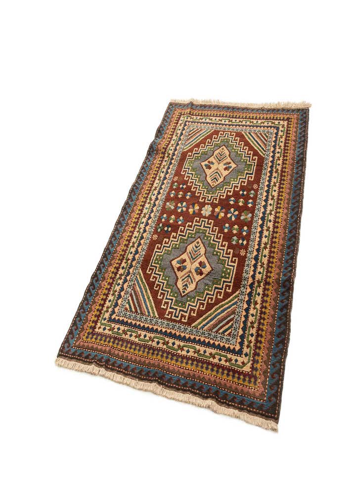 4' 4 x 6' Hand Knotted Fars Wool Rug