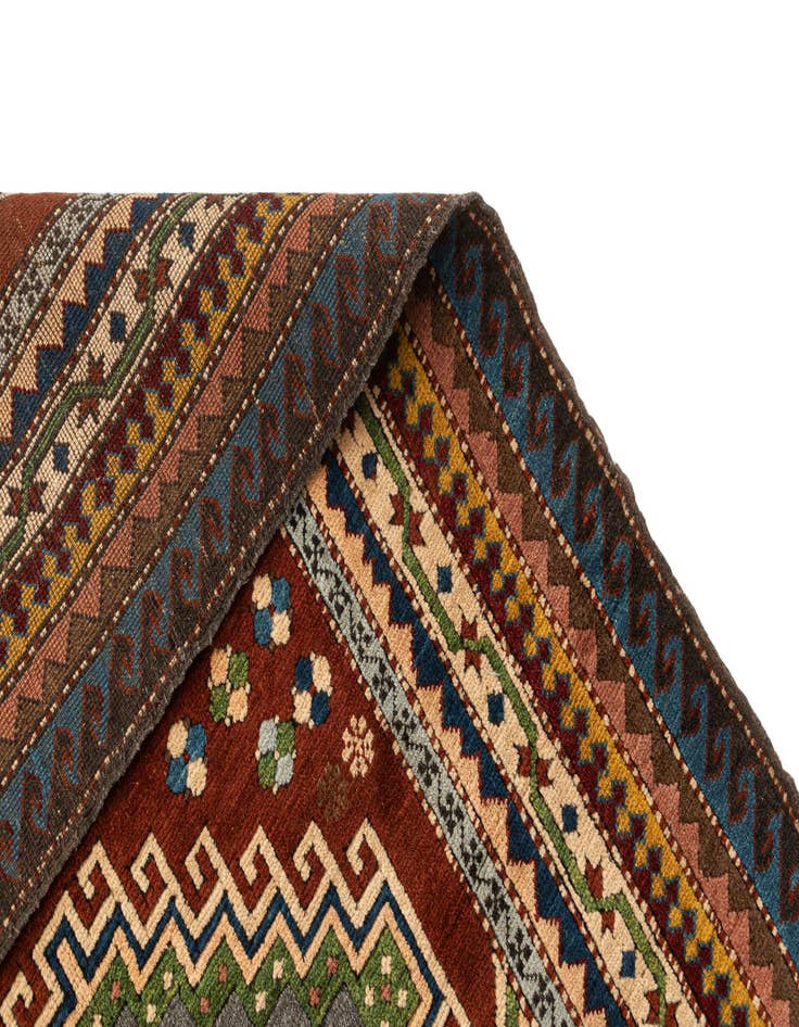 Detail image of 4' 4 x 6' Hand Knotted Fars Wool Rug