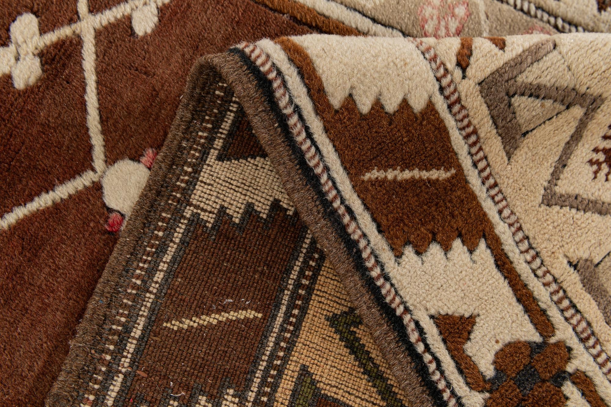3' 5 x 6' 8 Hand Knotted Fars Wool Rug