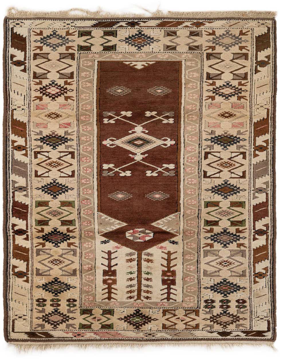3' 5 x 6' 8 Hand Knotted Fars Wool Rug