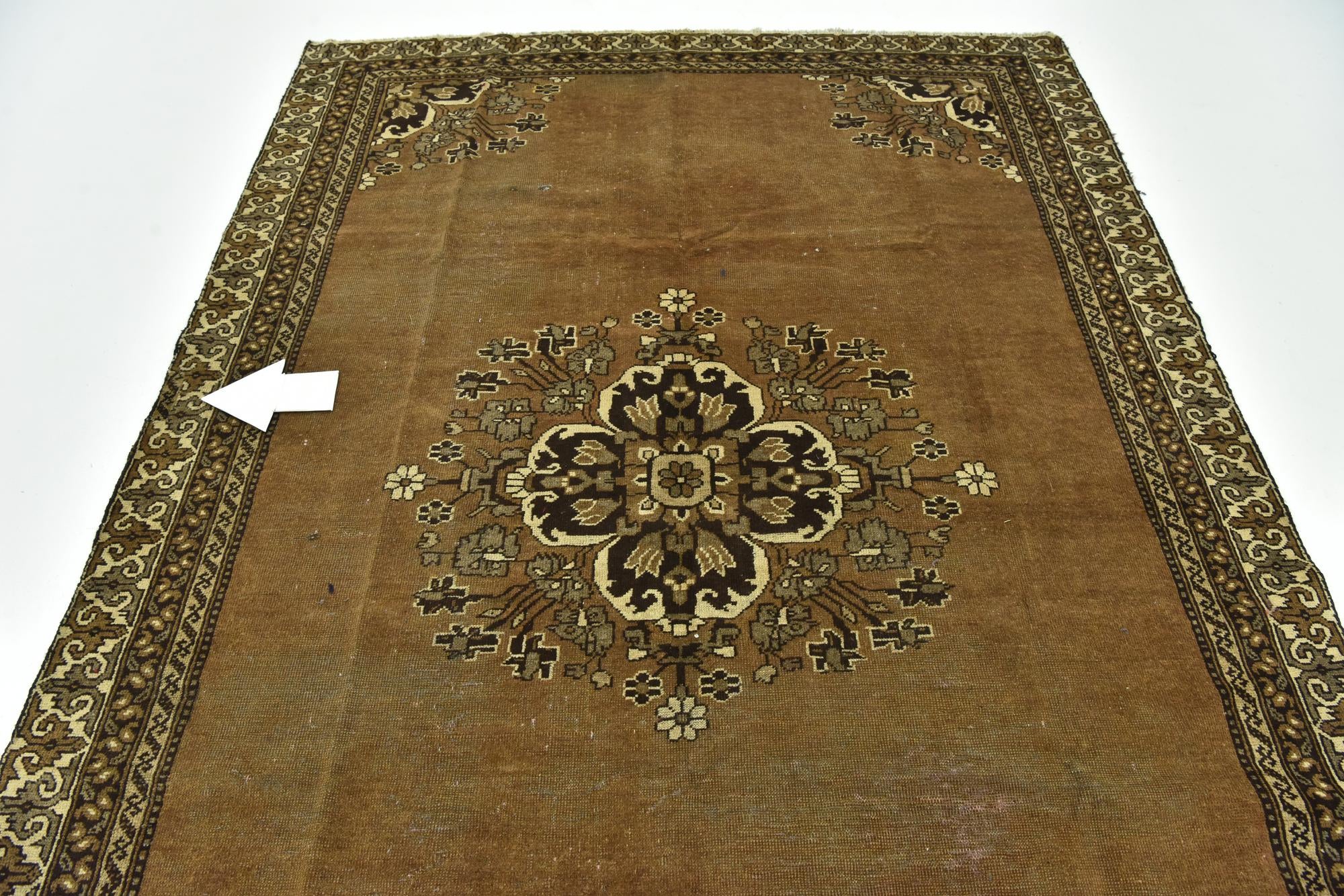 6' 2 x 9' 6 Hand Knotted Ferdos Persian Wool Rug