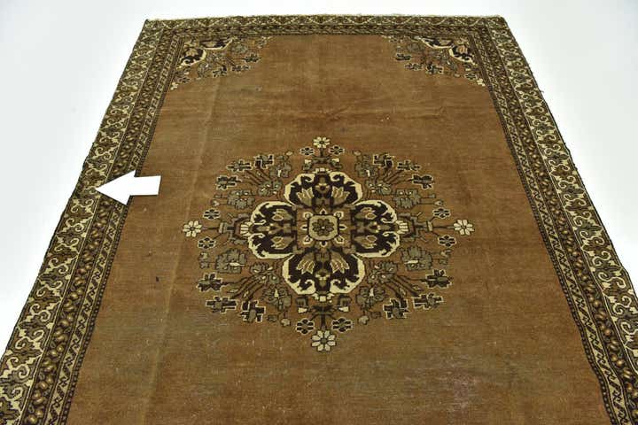 6' 2 x 9' 6 Hand Knotted Ferdos Persian Wool Rug