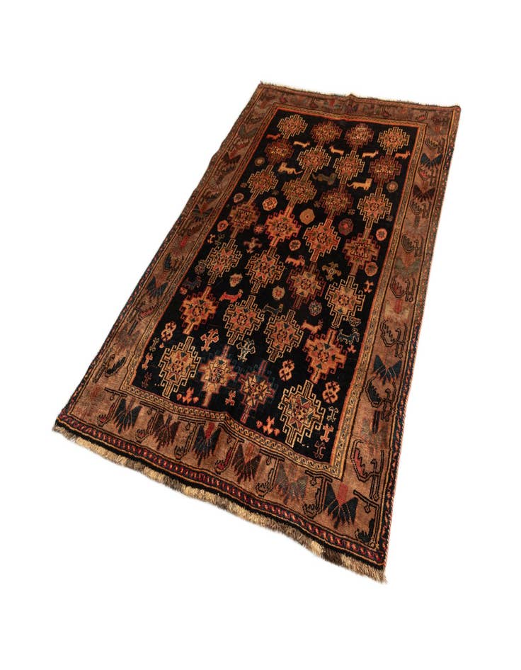 Detail image of 5' 1 x 7' 9 Gabbeh Wool Rug