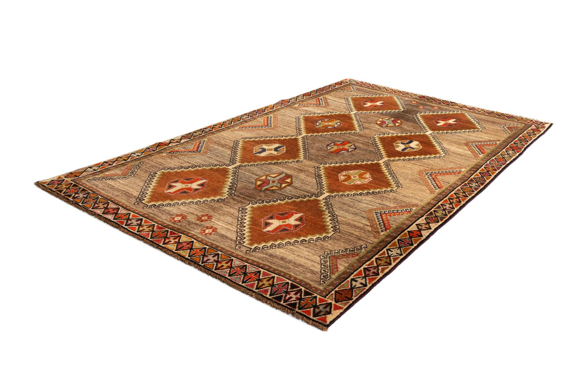 5' 4 x 9' Gabbeh Wool Rug