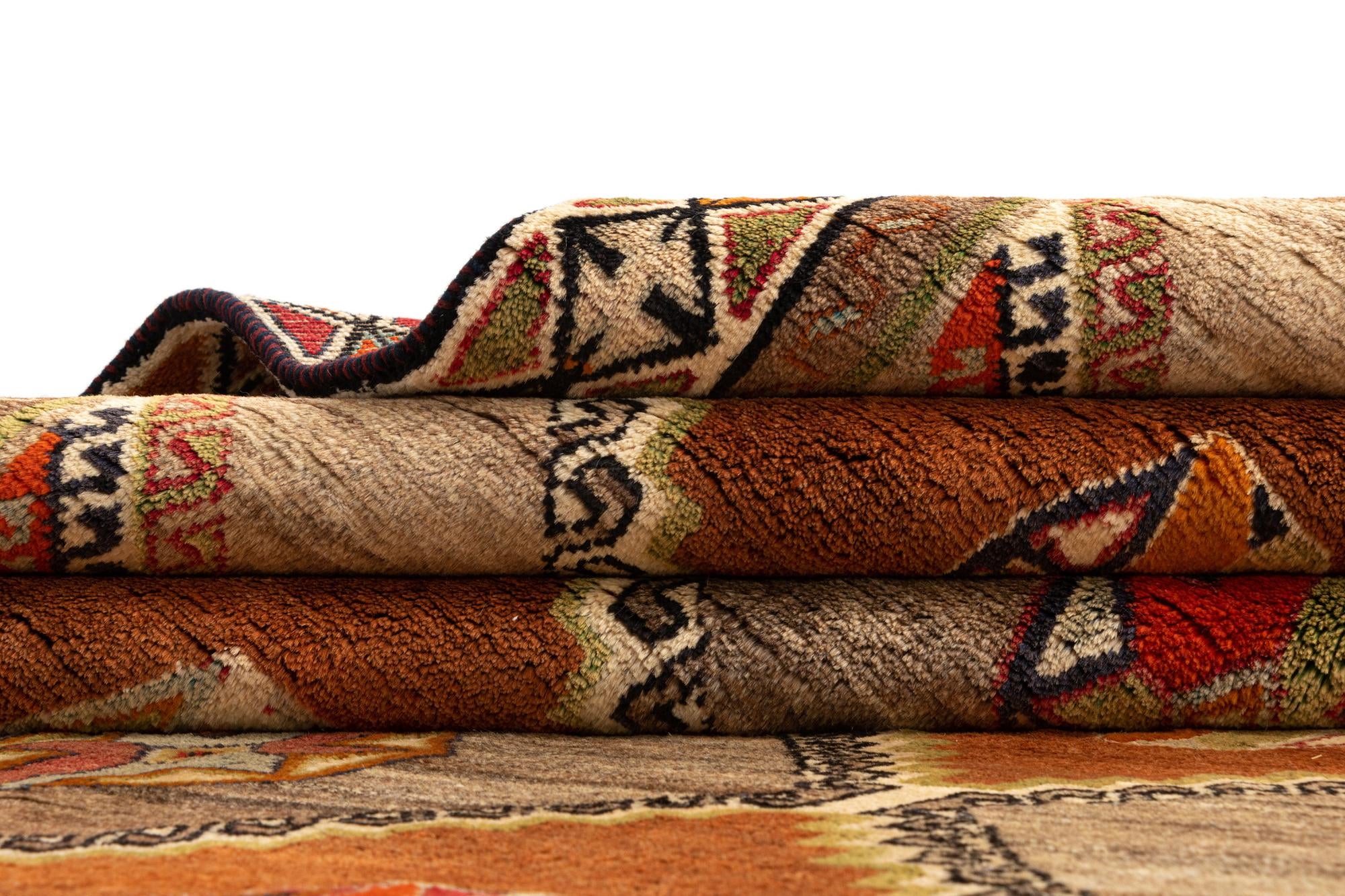 5' 4 x 9' Gabbeh Wool Rug
