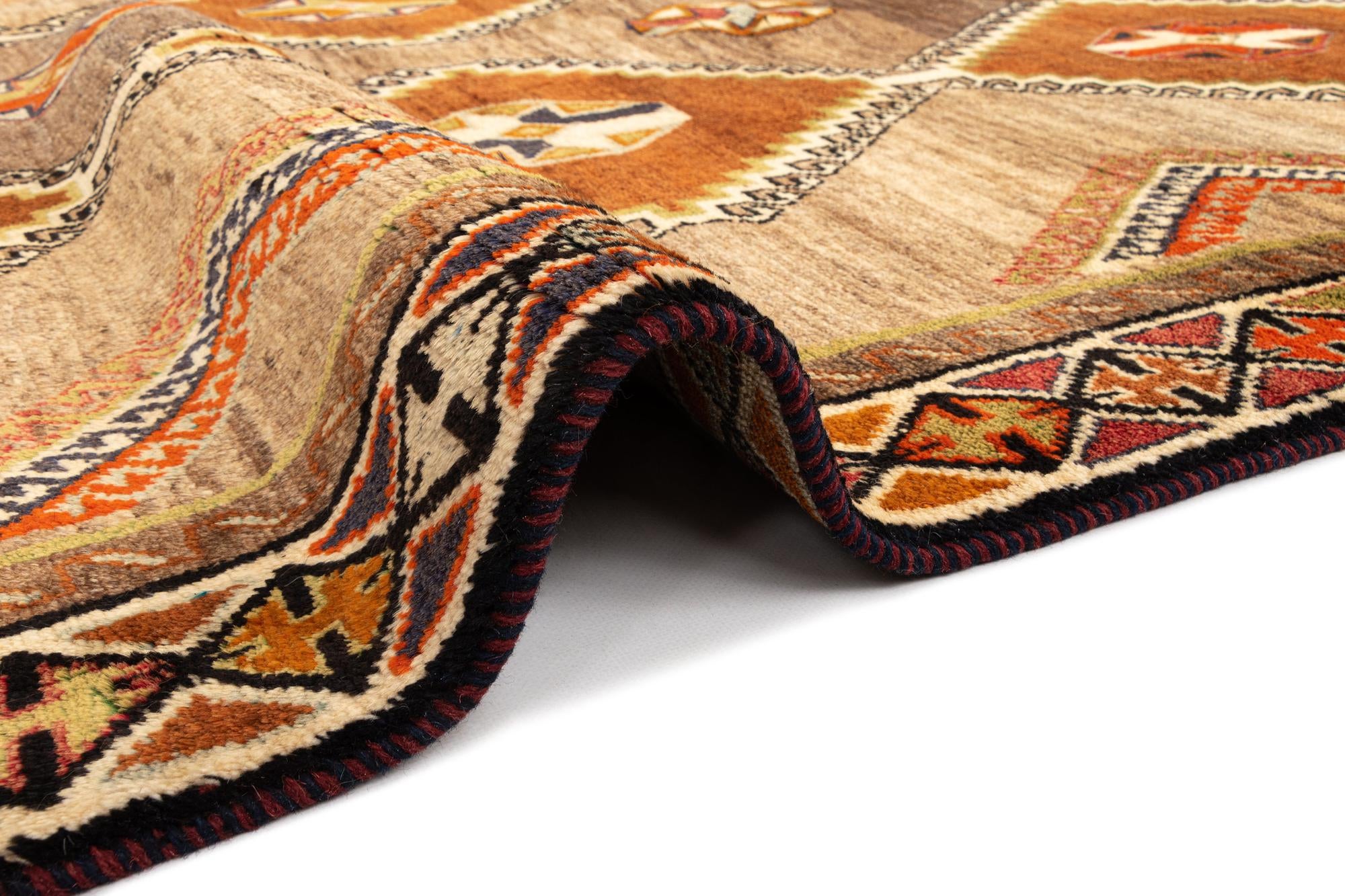 5' 4 x 9' Gabbeh Wool Rug