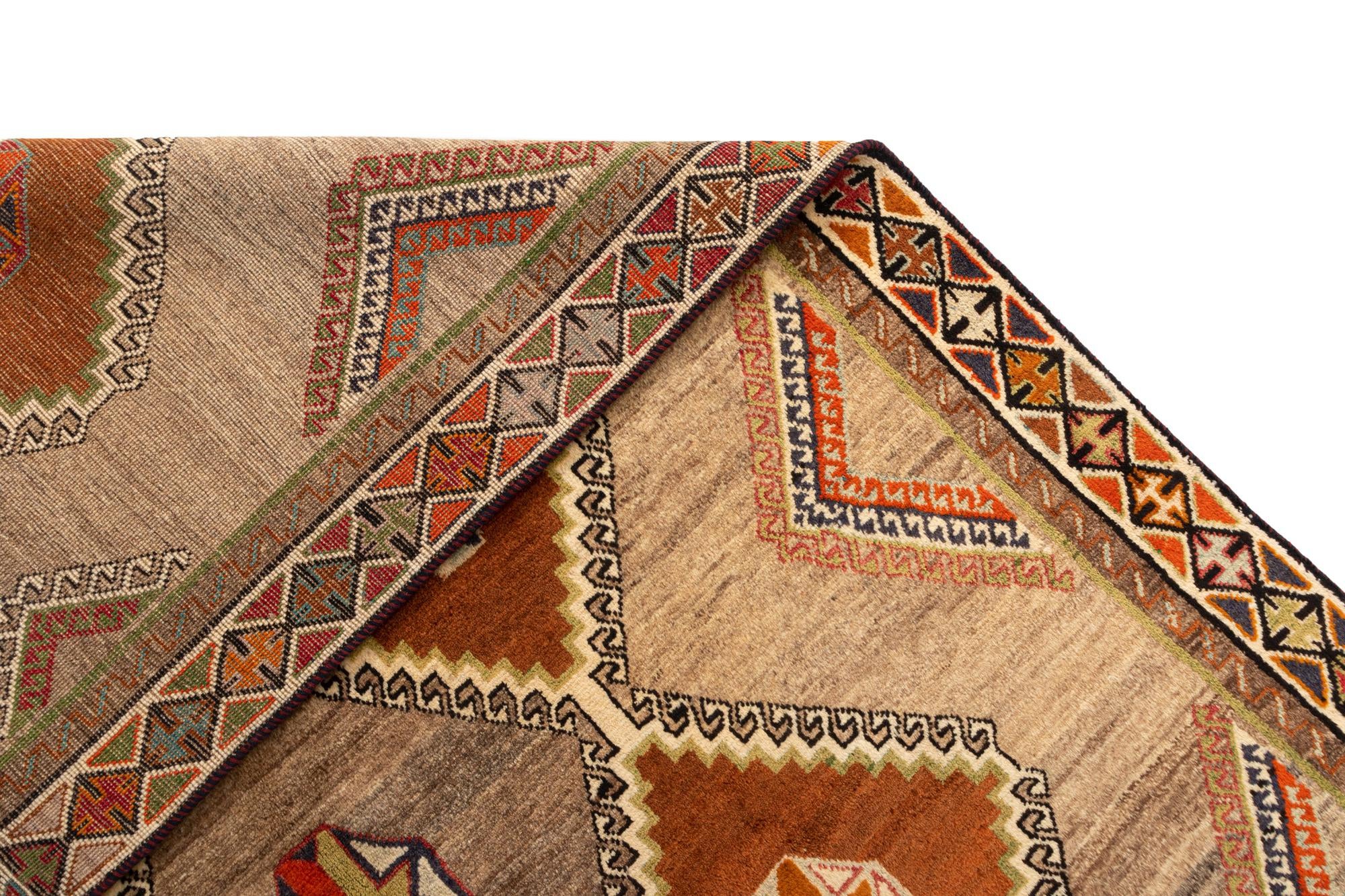 5' 4 x 9' Gabbeh Wool Rug