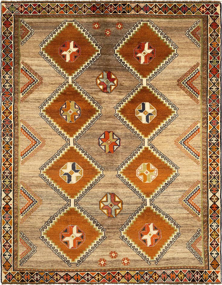 Detail image of 5' 4 x 9' Gabbeh Wool Rug