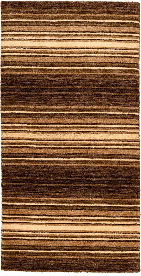 Detail image of 2' 5 x 4' 8 Hand Knotted Gabbeh Wool Rug