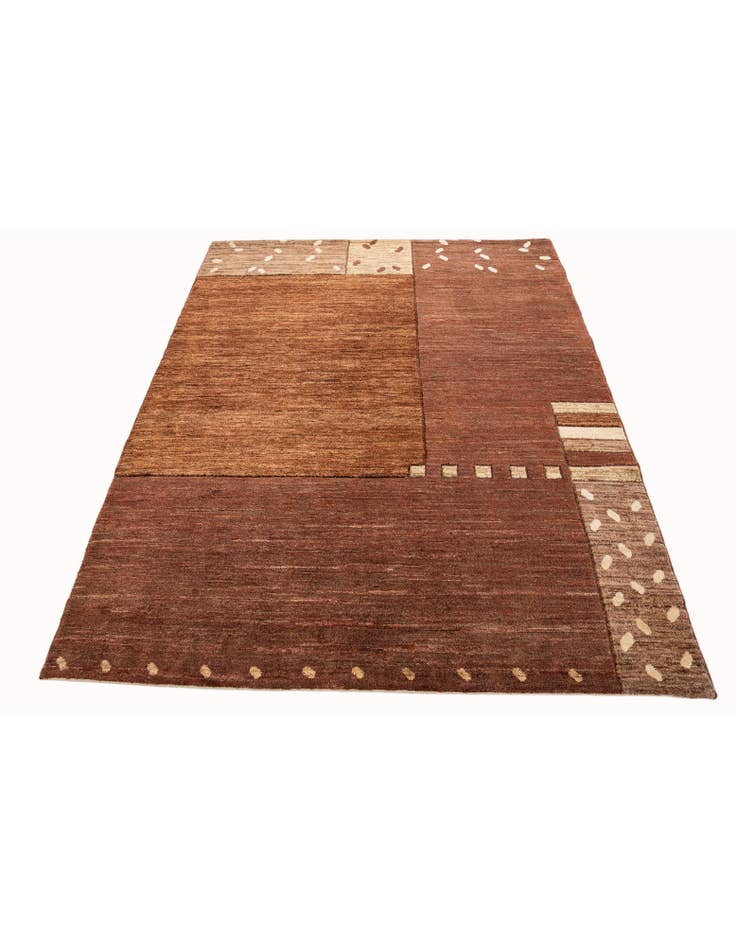 Detail image of 5' 1 x 6' 5  Hand Knotted Gabbeh Wool Rug