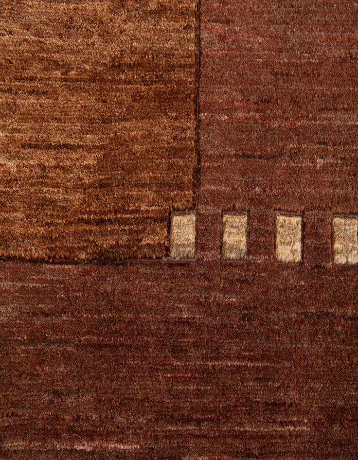 Detail image of 5' 1 x 6' 5  Hand Knotted Gabbeh Wool Rug