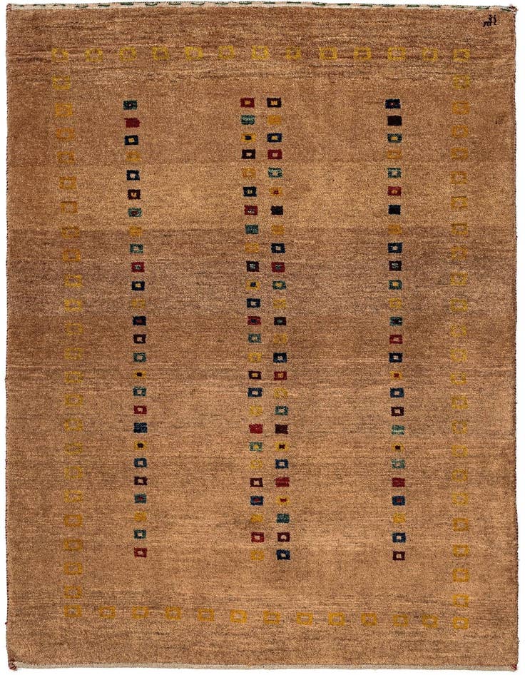 Detail image of 3' 4 x 4' 10 Gabbeh Rug