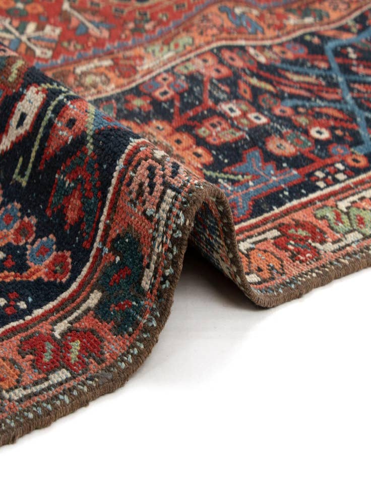 Detail image of 7' 7 x 11' 9  Hand Knotted Gharajeh Persian Wool Rug