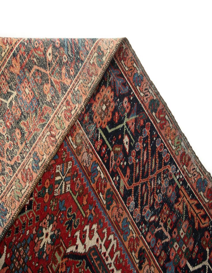 Detail image of 7' 7 x 11' 9  Hand Knotted Gharajeh Persian Wool Rug