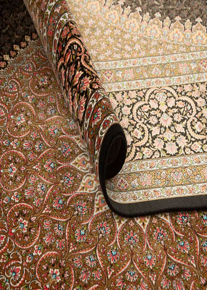 6' 5 x 9' 11 Ghom Design Rug