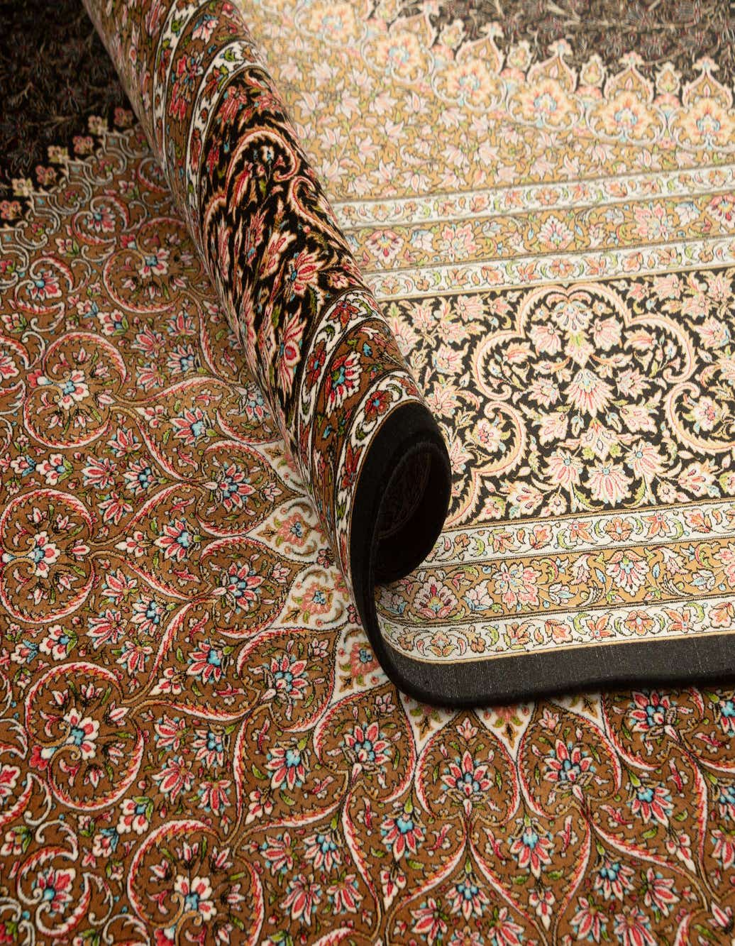 6' 5 x 9' 11 Ghom Design Rug