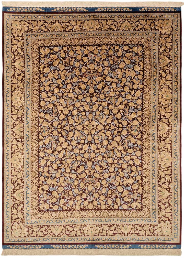 5' 7 x 9' 3 Ghom Design Rug