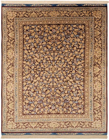 5' 7 x 9' 3 Ghom Design Rug