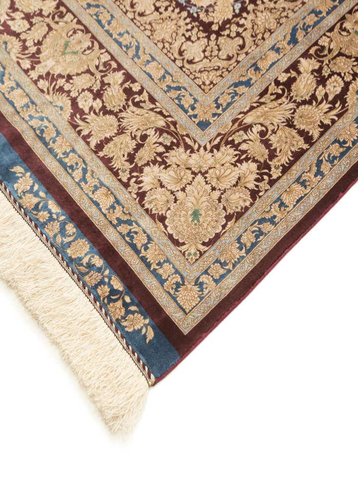 5' 7 x 9' 3 Ghom Design Rug