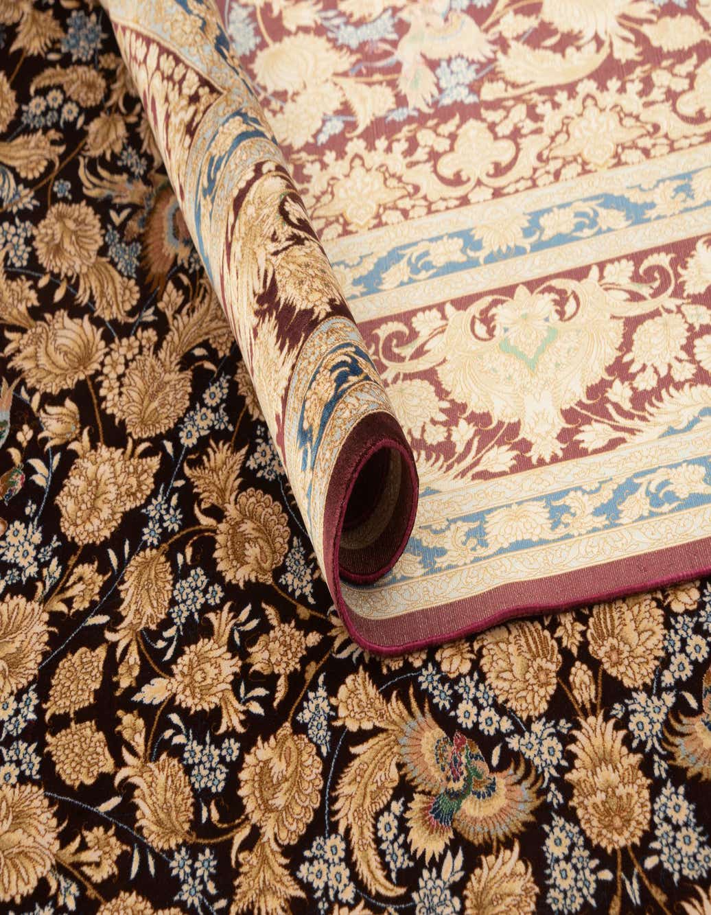 5' 7 x 9' 3 Ghom Design Rug