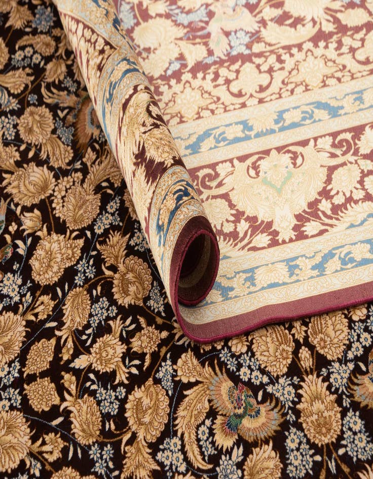 Detail image of 5' 7 x 9' 3 Ghom Design Rug