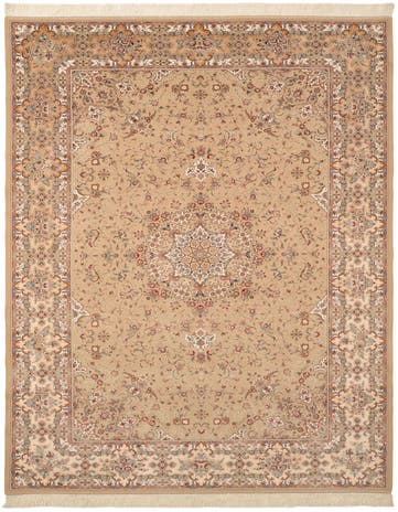 6' 6 x 9' 8 Ghom Design Rug