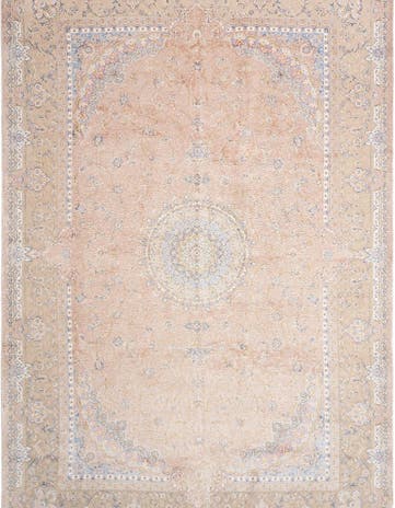 6' 7 x 9' 10 Ghom Design Rug