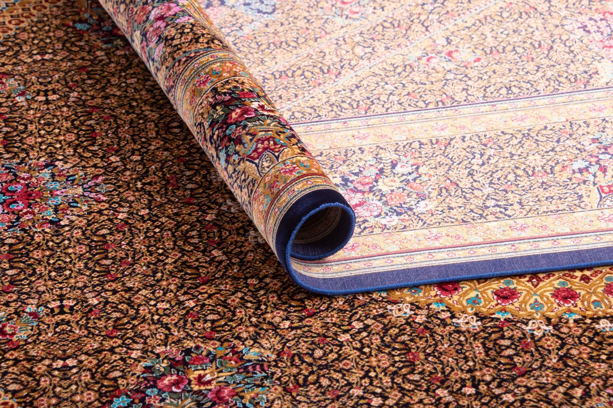 6' 7 x 9' 10 Ghom Design Rug