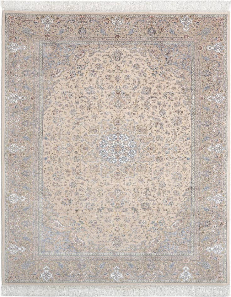 Detail image of 4' 11 x 7' 5 Ghom Design Rug