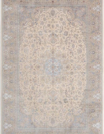 4' 11 x 7' 5 Ghom Design Rug