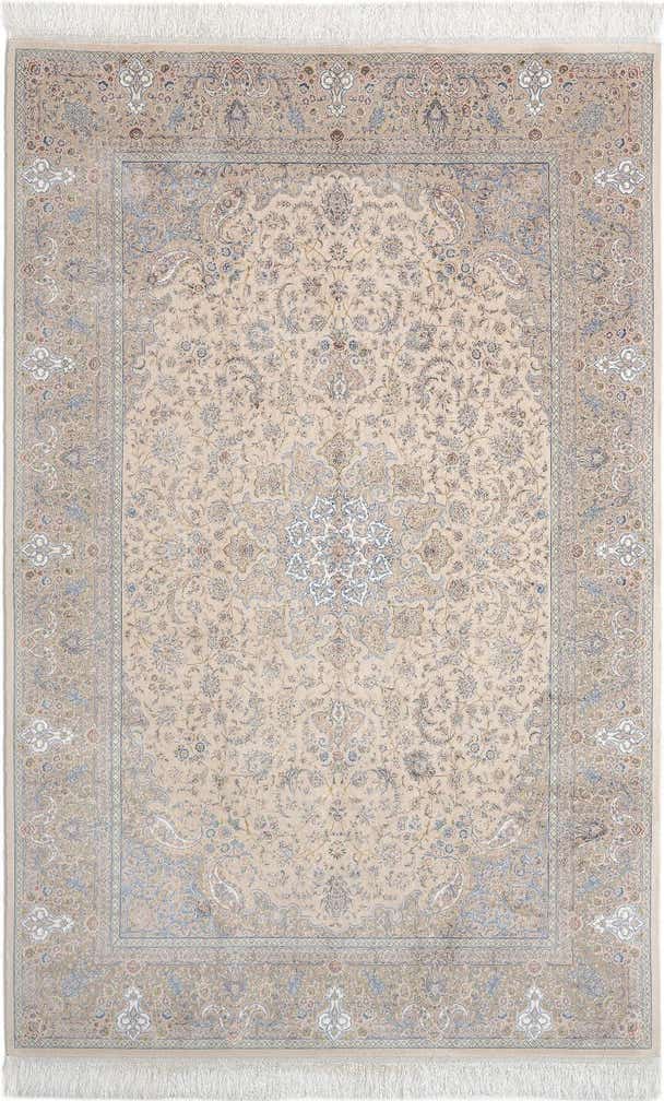4' 11 x 7' 5 Ghom Design Rug