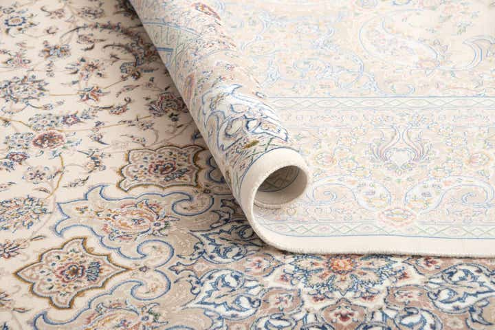 4' 11 x 7' 5 Ghom Design Rug