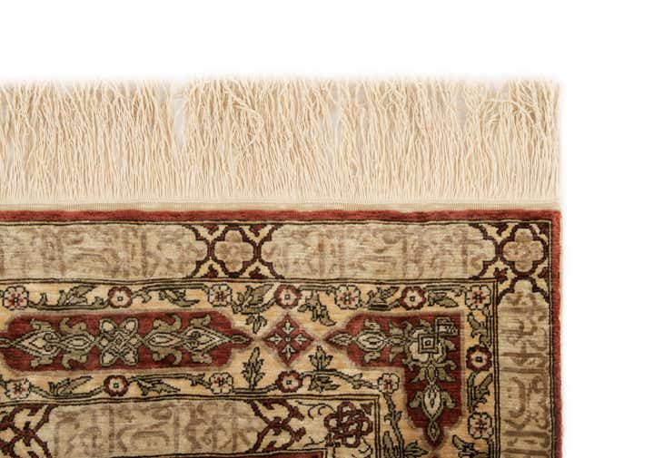 2' 5 x 3' 7 Hand Knotted Ghom Persian Rug