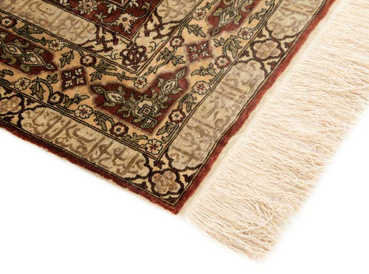 2' 5 x 3' 7 Hand Knotted Ghom Persian Rug