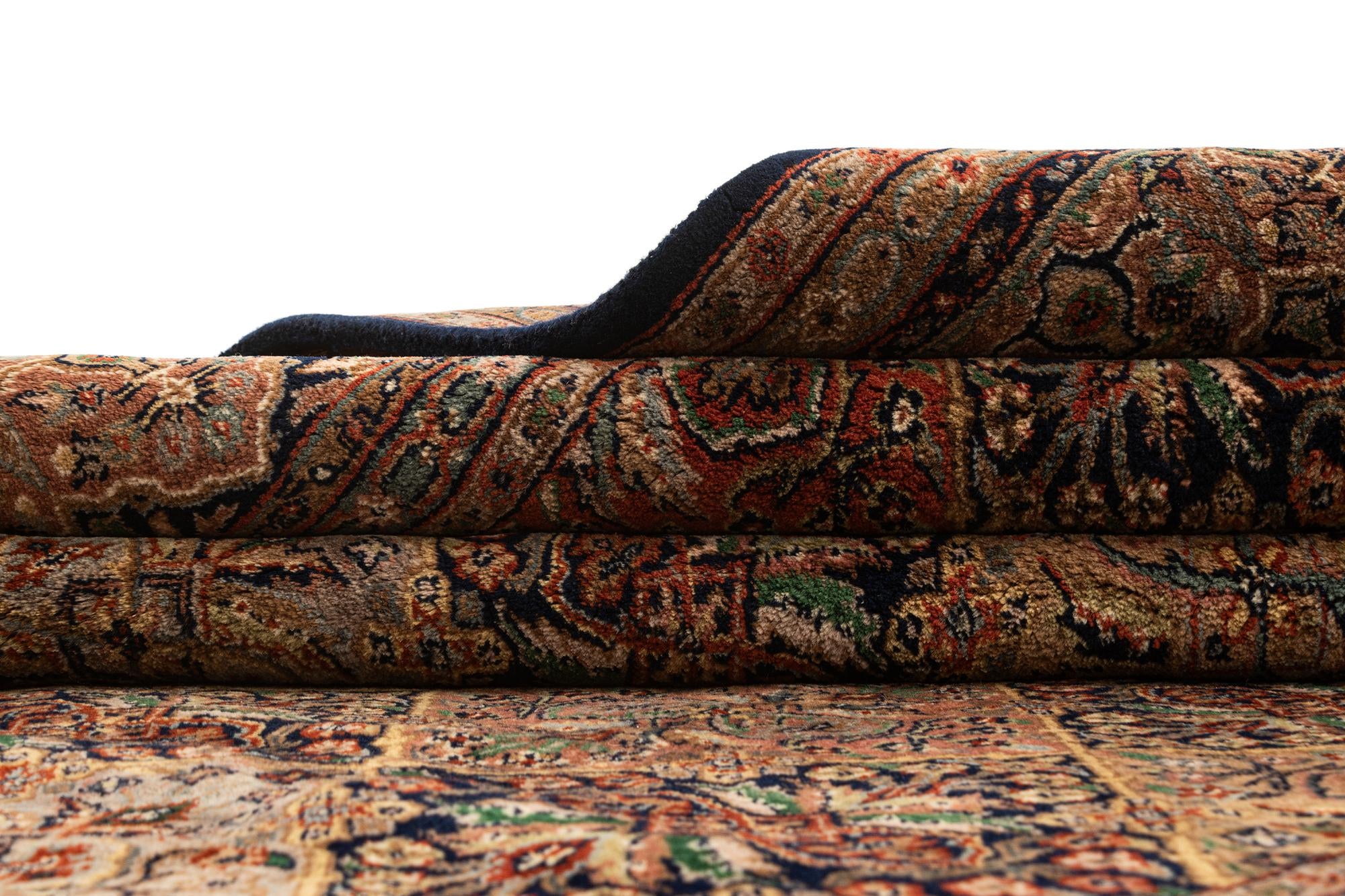 6' 4 x 9' 10 Hand Knotted Ghom Oriental Wool Rug