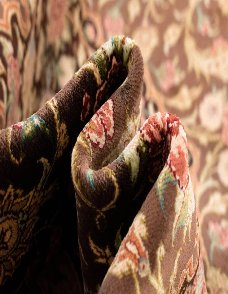 Detail image of 2' 7 x 3' 11 Ghom Silk Rug