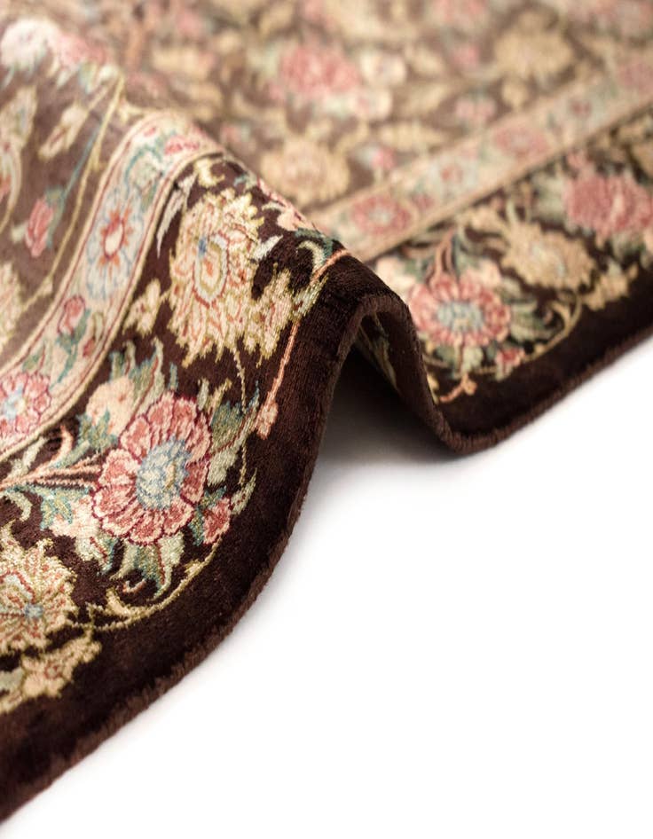 Detail image of 2' 7 x 3' 11 Ghom Silk Rug