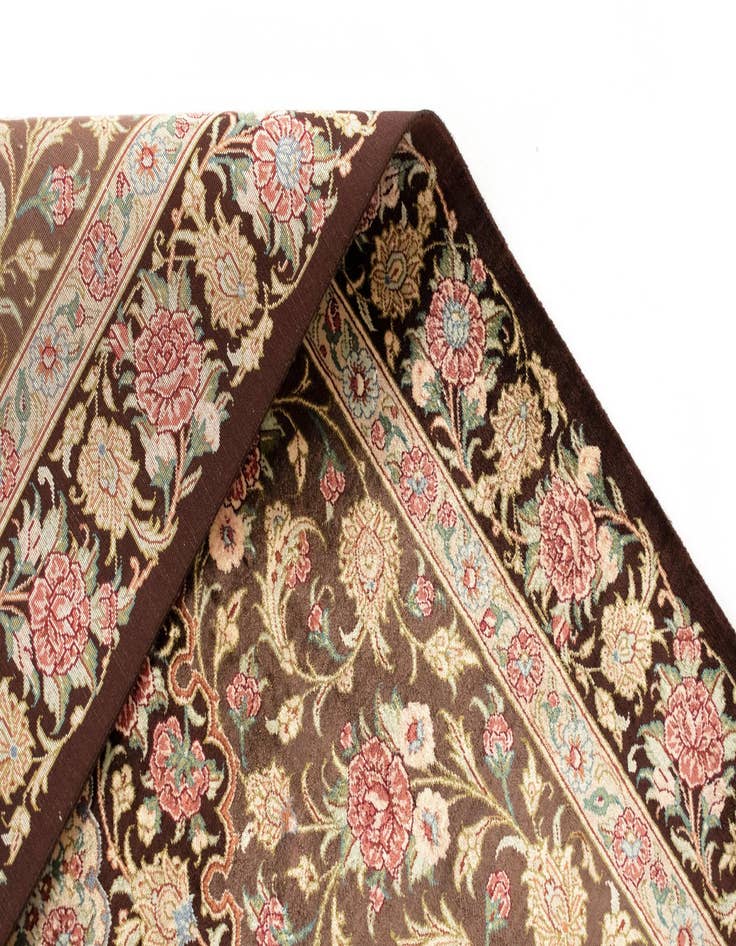 Detail image of 2' 7 x 3' 11 Ghom Silk Rug