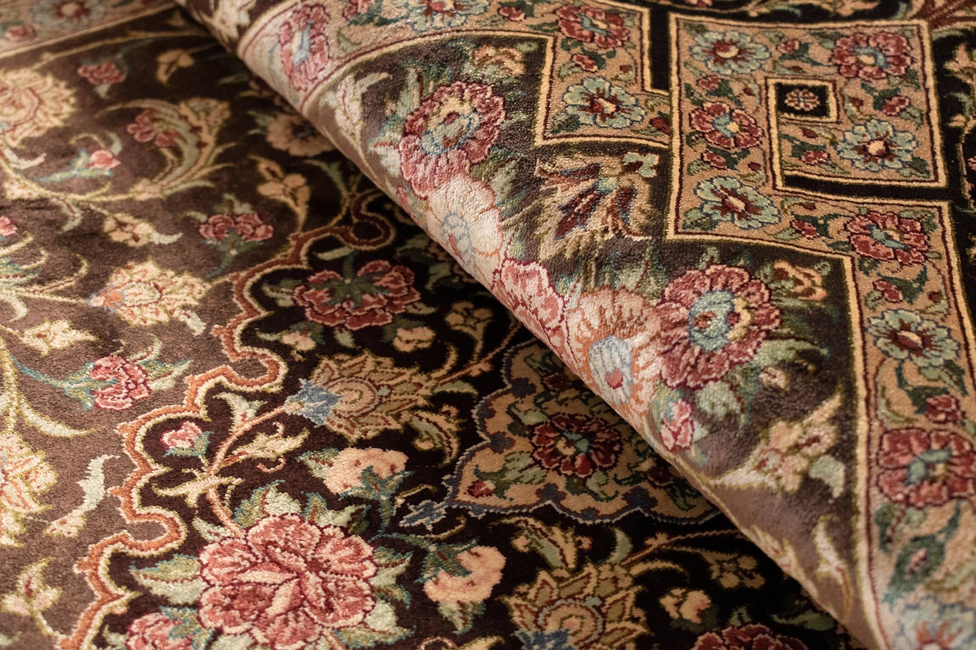 2' 7 x 3' 11 Ghom Silk Rug