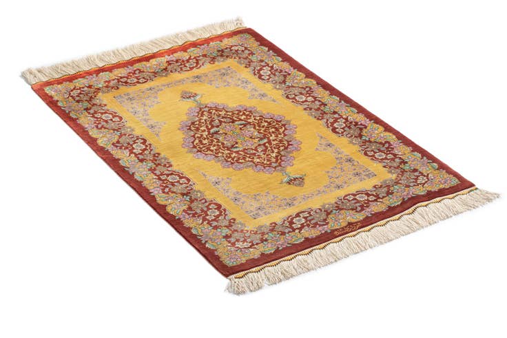 Detail image of 60cm x 90cm Ghom Silk Alfombra