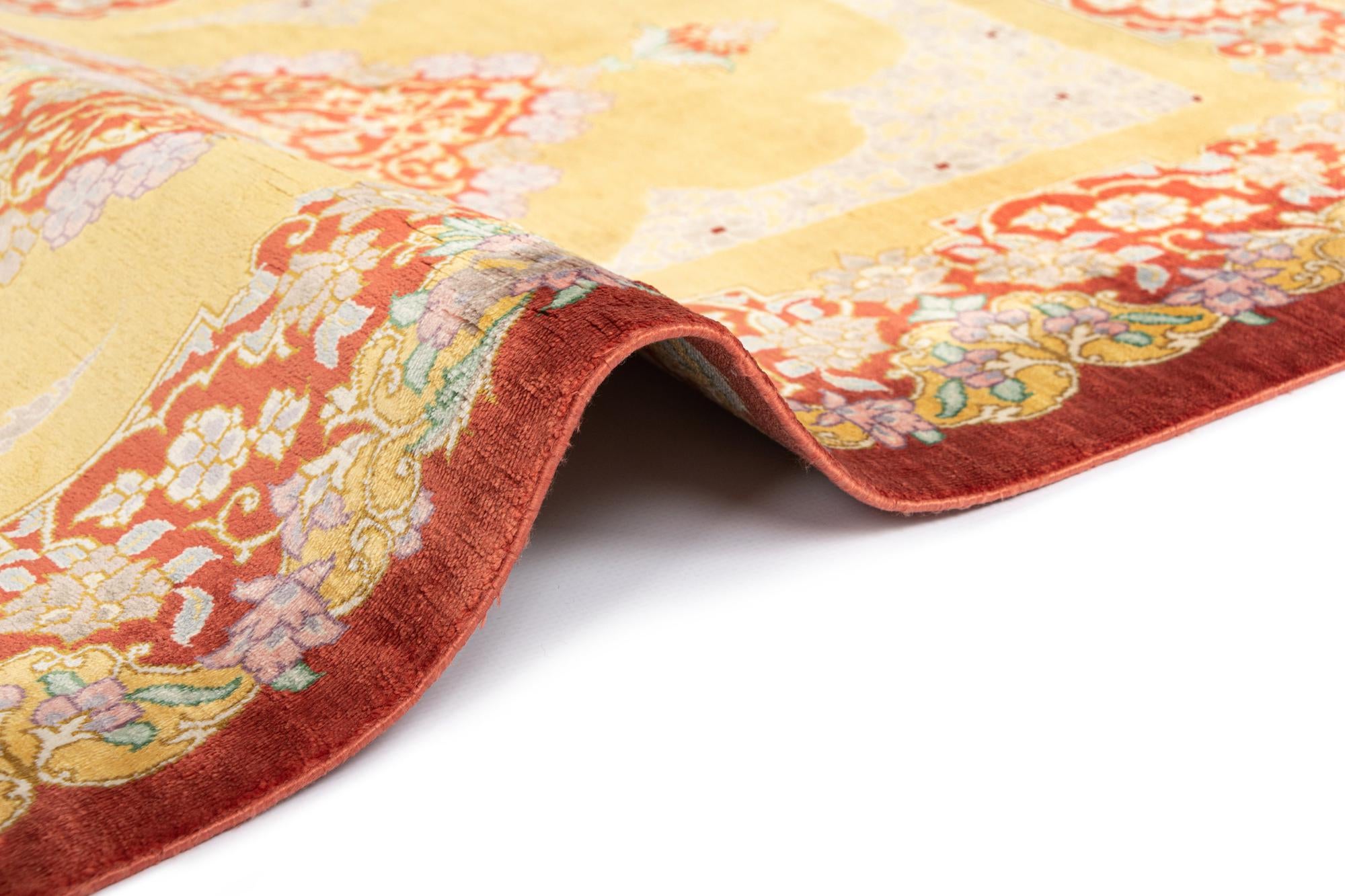 60cm x 90cm Ghom Silk Alfombra