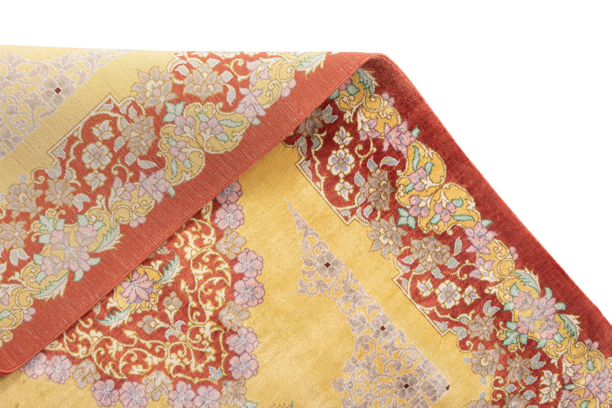 60cm x 90cm Ghom Silk Alfombra