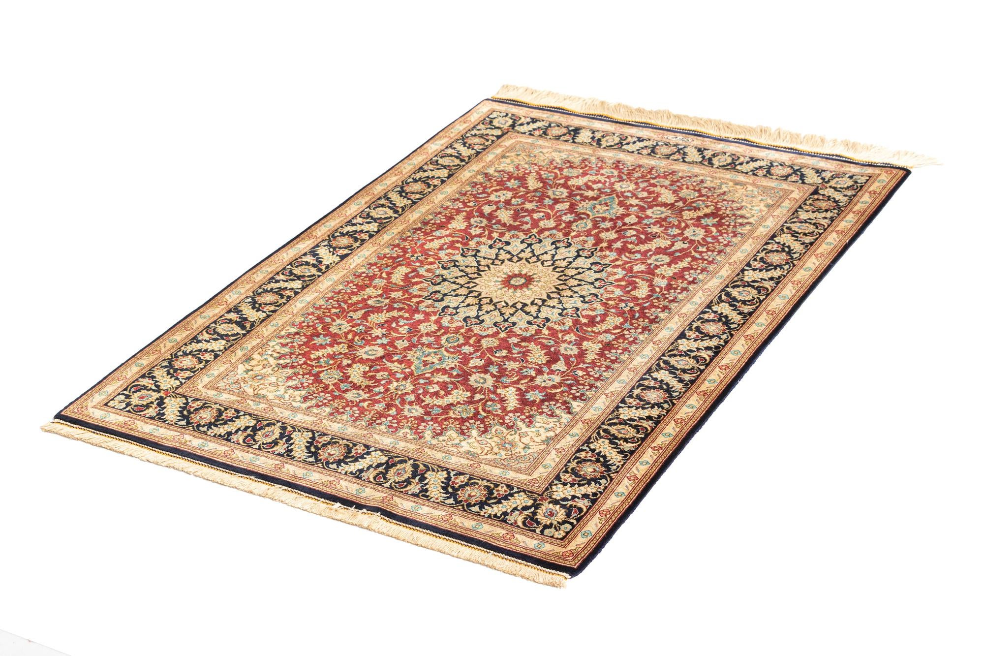 2' 8 x 3' 10 Ghom Silk Rug