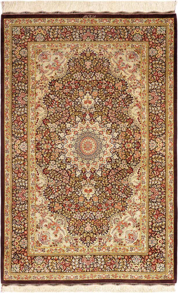3' 3 x 5' Ghom Silk Rug