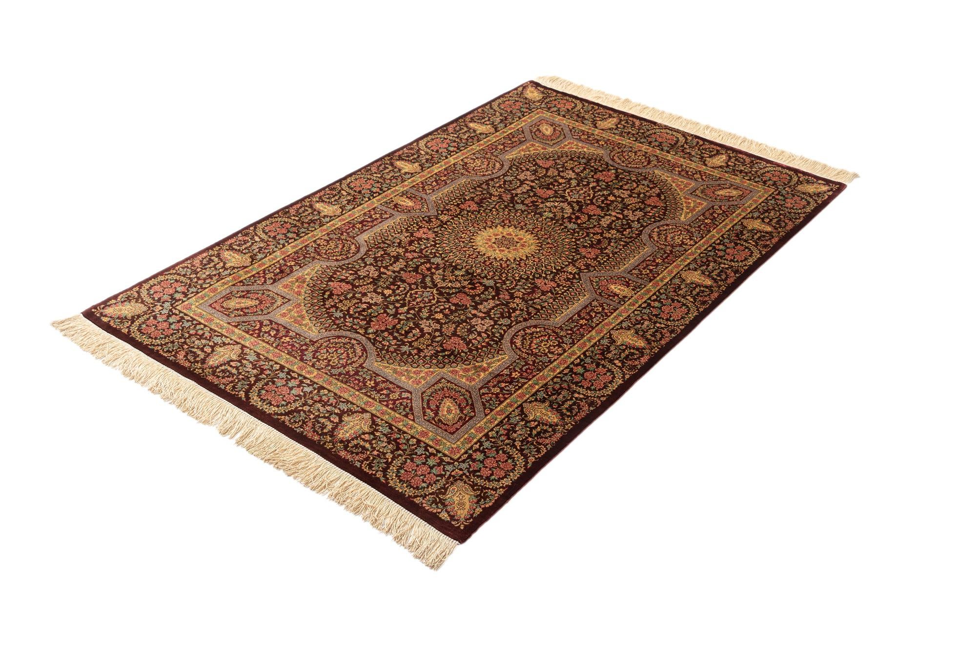 3' 3 x 5' 1 Ghom Silk Rug