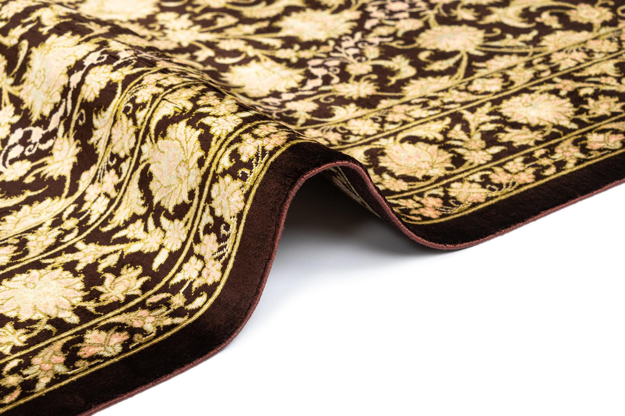 3' 5 x 4' 11 Ghom Silk Rug