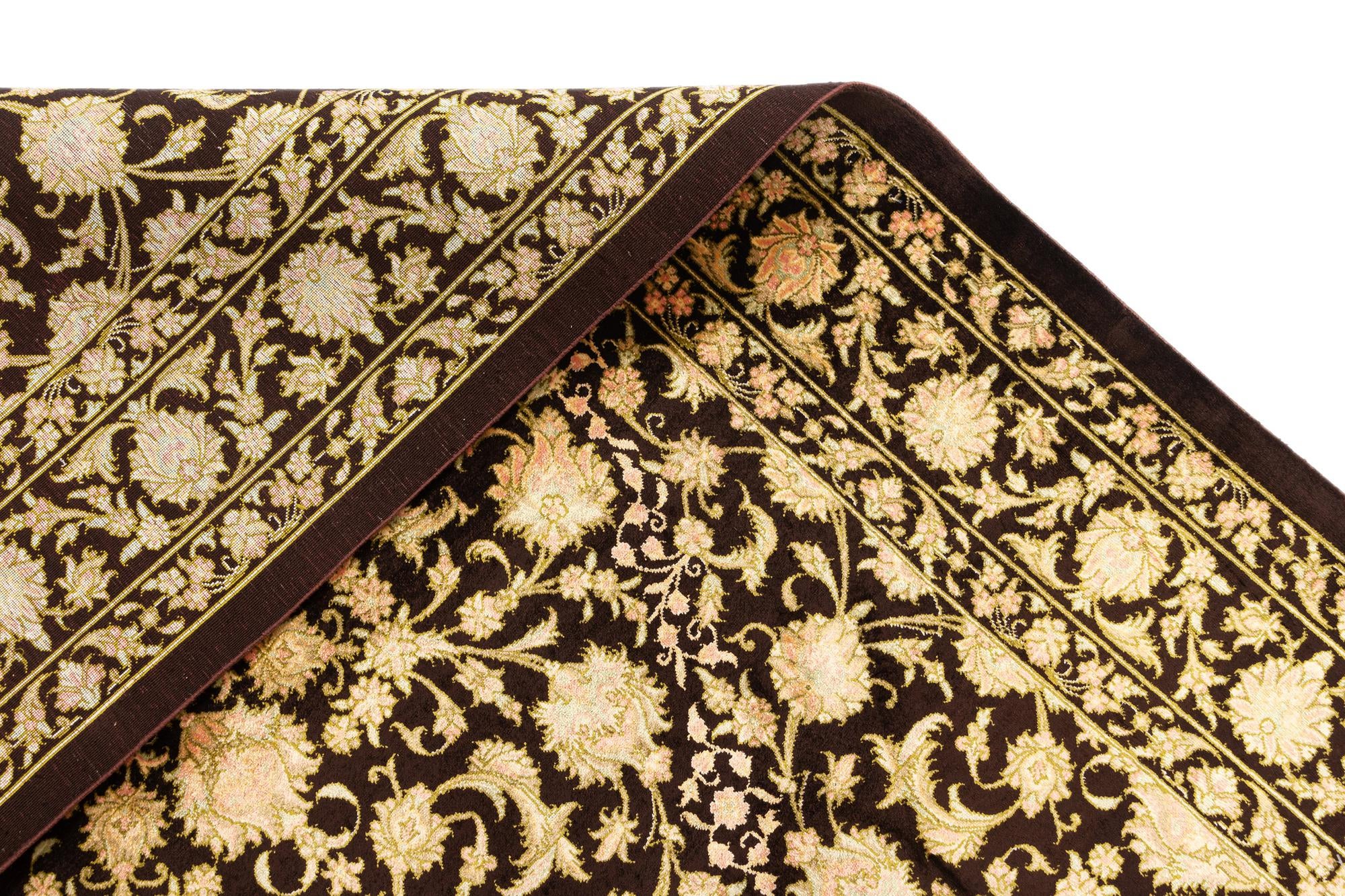 3' 5 x 4' 11 Ghom Silk Rug