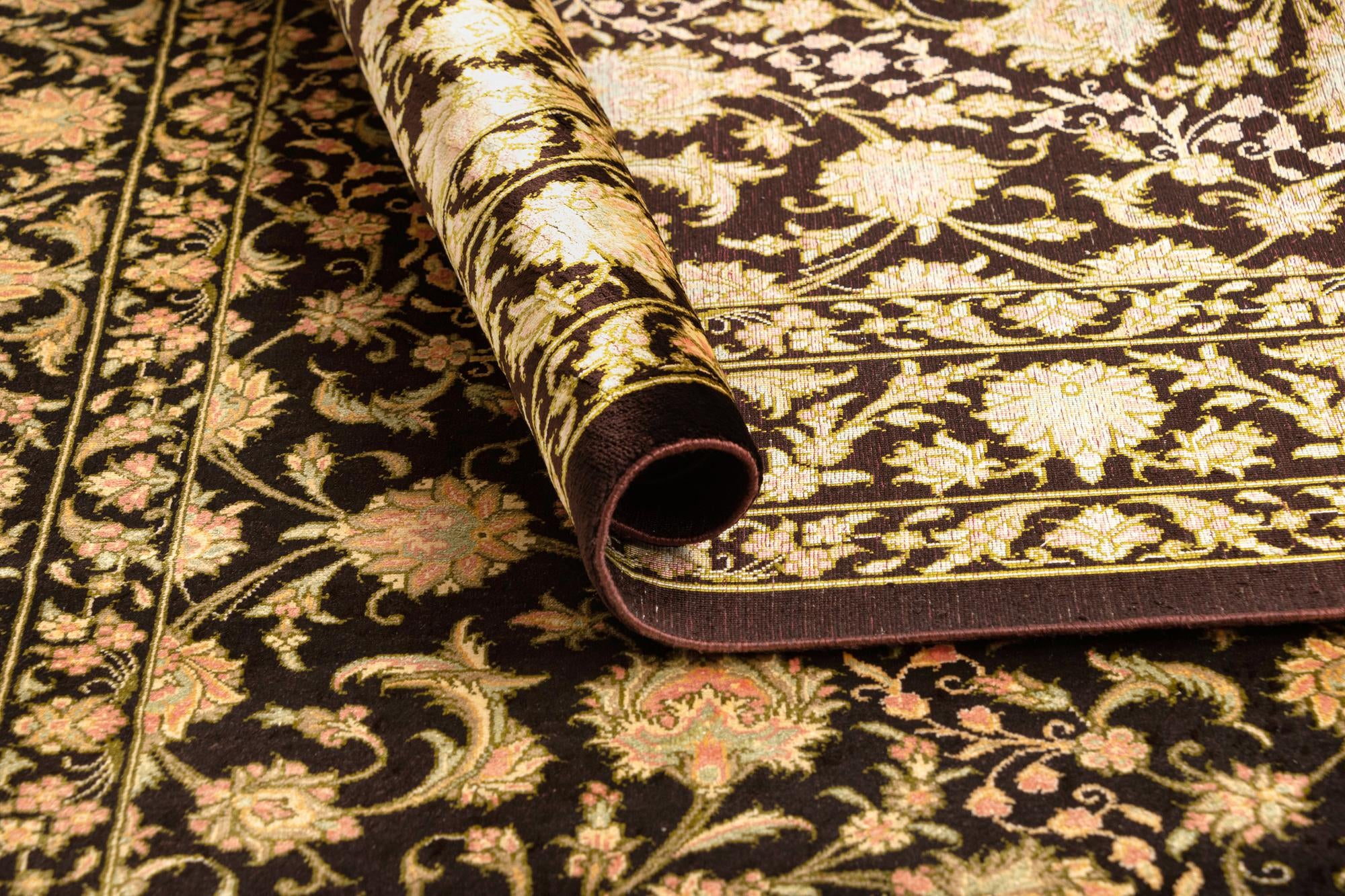 3' 5 x 4' 11 Ghom Silk Rug